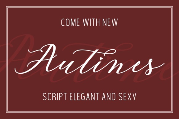 Autines Font: A Modern Script for Web Design