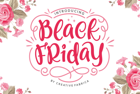 Black Friday Font for Creative Design