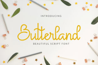 Butterland: A Elegant Script for Branding