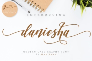 Daniesha: A Beautiful Calligraphy Font