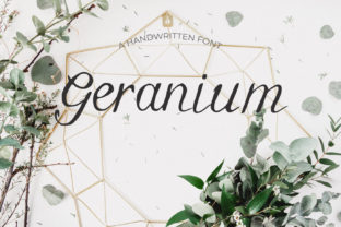 Geranium: A Script Font for Elegant Campaigns