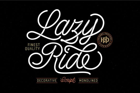 Lazy Ride Font for Web Design
