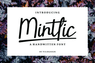 Mintlic: A Modern Handwritten Font