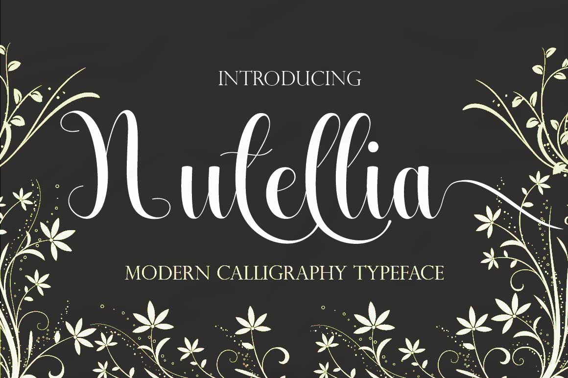 Nutellia: A Stunner of a Script Font