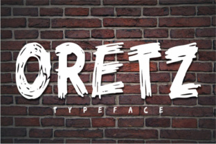Oretz: A Brush Stroke Font for Editorial Design