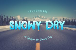 Snowy Day Font: A Playful Touch for Your Creations