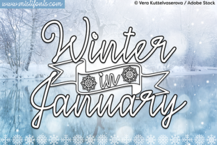 Winter in January Font for Web Design
